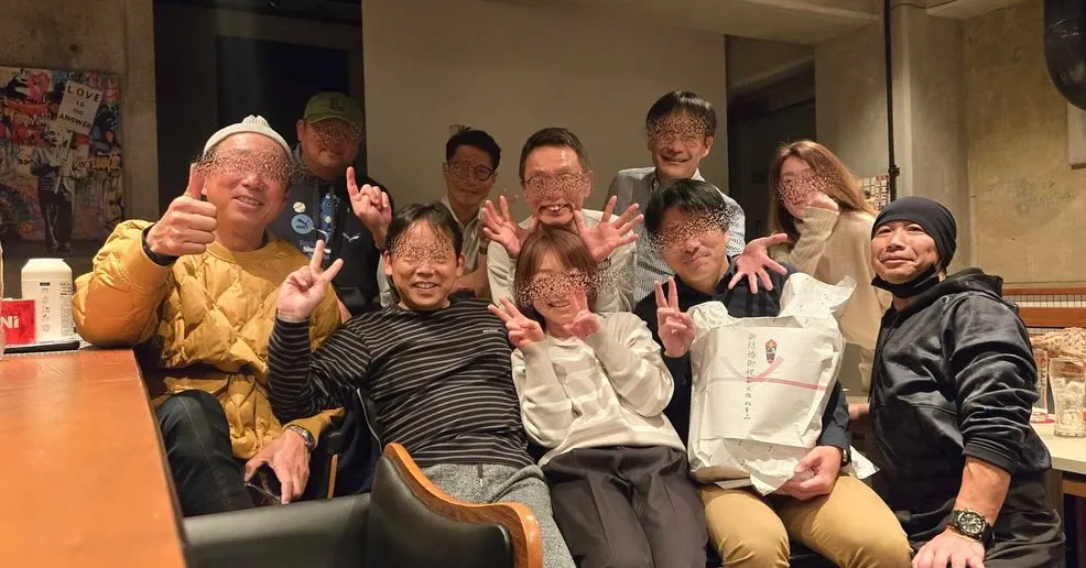 私のテニスの仲間たちがメンバーの送別会で当店を使ってくれまし...